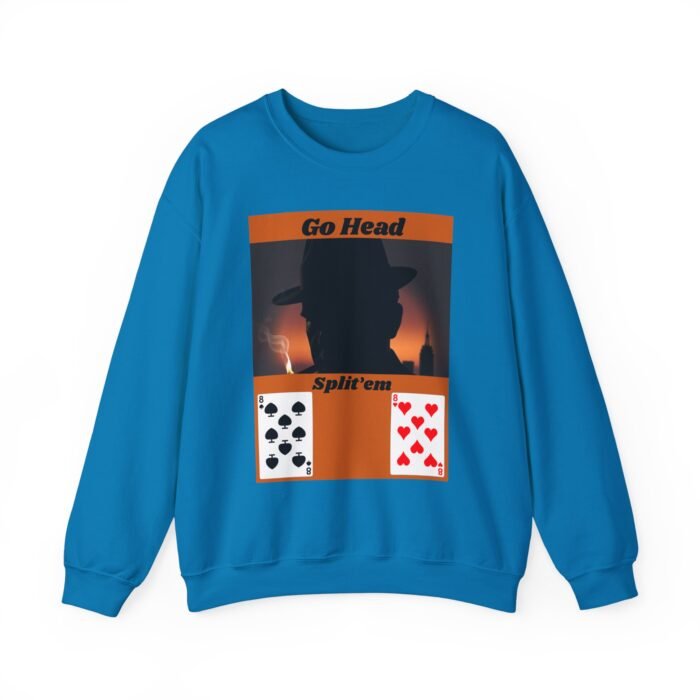 Cool Graphic Blackjack Themed Crewneck Sweatshirt - Gift for Him/Her, Casual Wear, Card Night Apparel, Unisex Fashion Statement