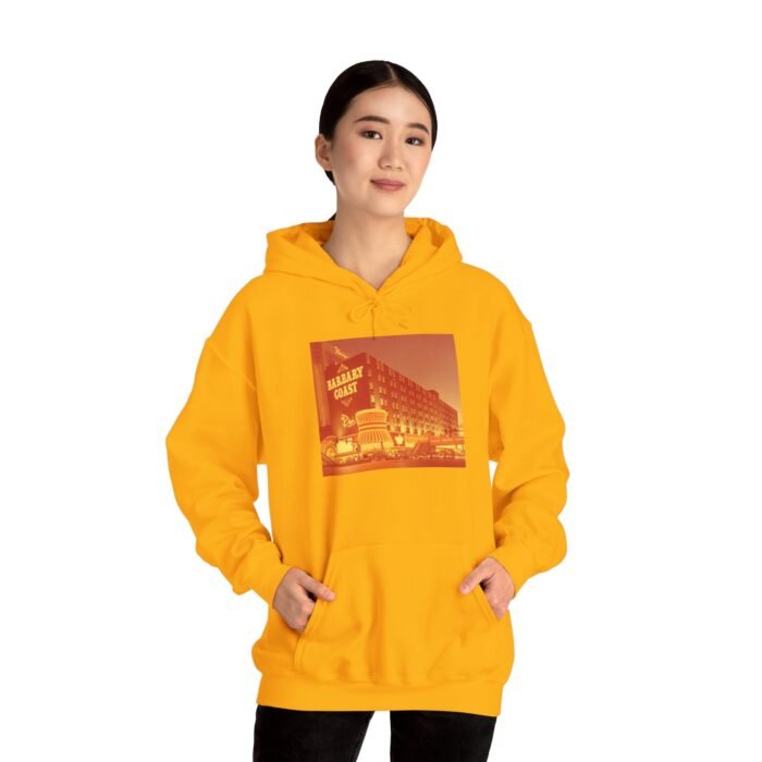 Retro Vibe Barbary Coast Hooded Sweatshirt - Unisex Hoodie with Nostalgic Design, Cozy Fall Fashion, Great Gift for Friends, Casual Wear - Image 4