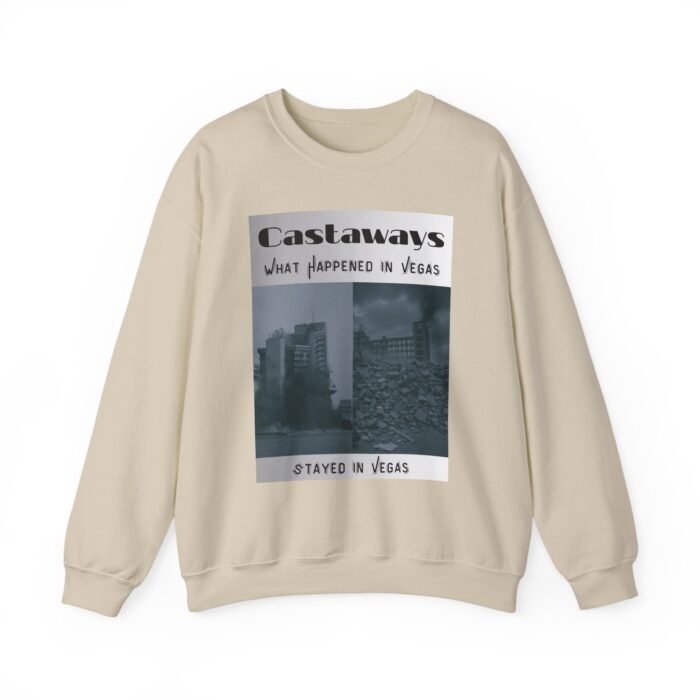 Las Vegas Castaways Demo Sweatshirt - Unisex Crewneck, Cozy Gift, Travel Apparel, Unique Las Vegas Memory, Vintage Style