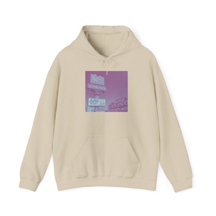 Retro Vintage Silver City Casino Hoodie - Cozy  Sweatshirt for Casual Wear, Perfect for Him/Her, Nostalgic Vibe - Image 8