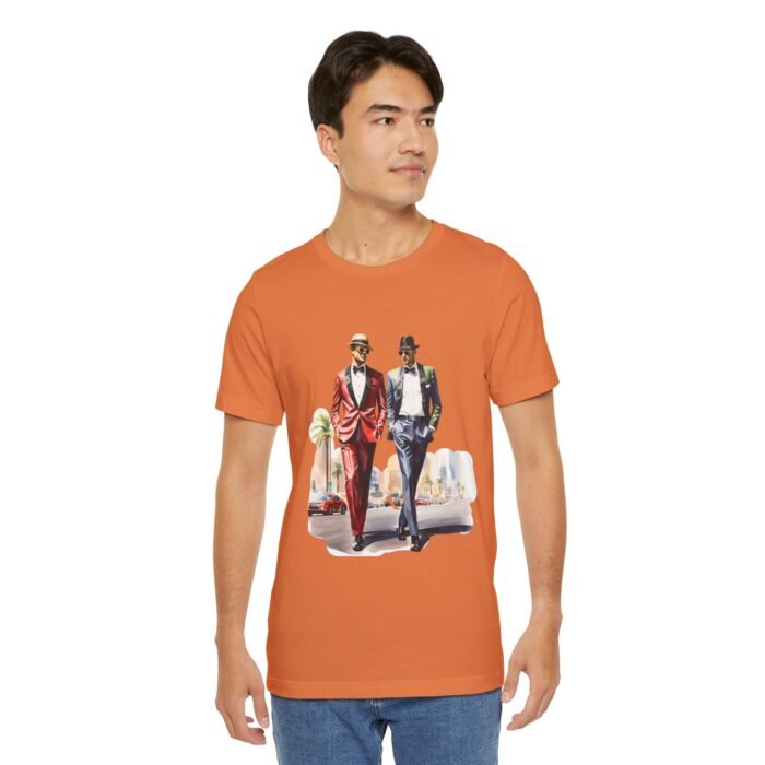 Stylish LV Duo Tee - Unisex Jersey Short Sleeve Tee, Casual Fashion, Gift for Him/Her, Party Wear, Vintage Style - Image 4