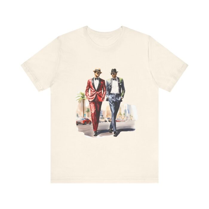 Stylish LV Duo Tee - Unisex Jersey Short Sleeve Tee, Casual Fashion, Gift for Him/Her, Party Wear, Vintage Style - Image 15