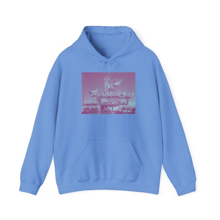 Retro-Inspired Thunderbird Hotel Graphic Hoodie - Unisex Sweatshirt for Cozy Outfits, Perfect Gift for Him/Her, Comfortable Wear - Image 18