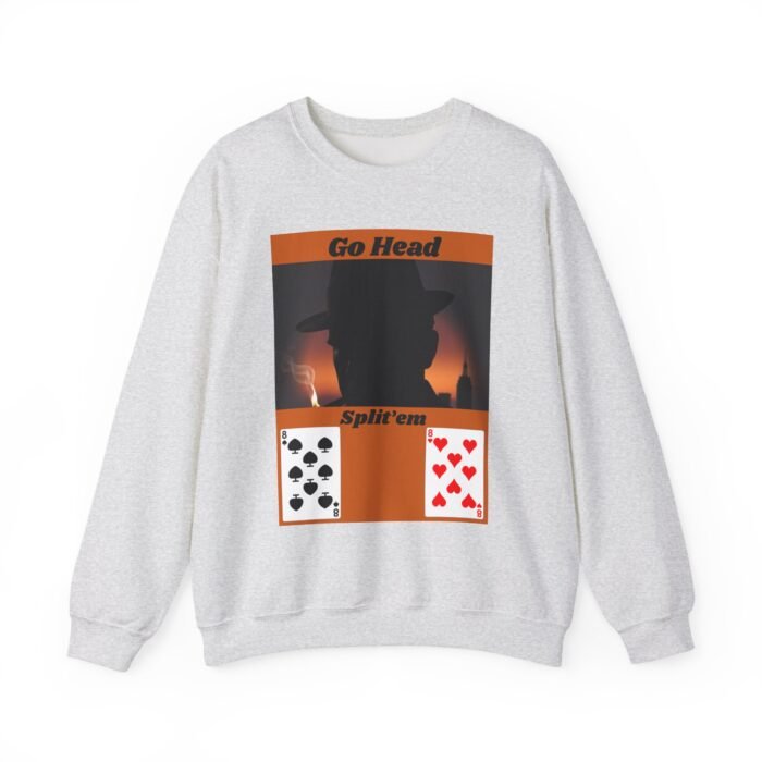 Cool Graphic Blackjack Themed Crewneck Sweatshirt - Gift for Him/Her, Casual Wear, Card Night Apparel, Unisex Fashion Statement - Image 8