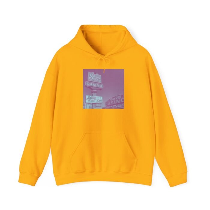 Retro Vintage Silver City Casino Hoodie - Cozy  Sweatshirt for Casual Wear, Perfect for Him/Her, Nostalgic Vibe - Image 10