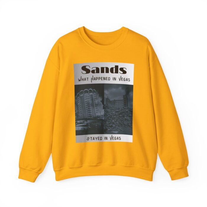 Vintage Vegas Sands Demo Crewneck Sweatshirt - Retro Graphic Sweater, Gift for Travel Lovers, Casual Wear, Unisex Apparel, Easy Everyday Style - Image 12