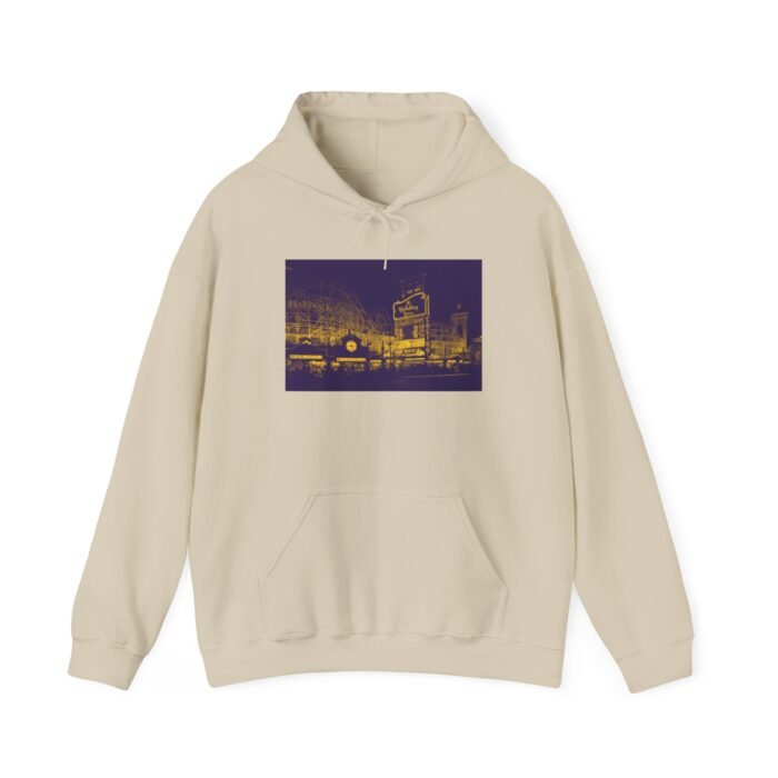 Urban Vibes Boardwalk Hotel/Casino Hooded Sweatshirt - Unisex Heavy Blend™ | Streetwear, Casual Comfort, Graphic Hoodie, Outdoor Apparel, Gift Idea - Image 10
