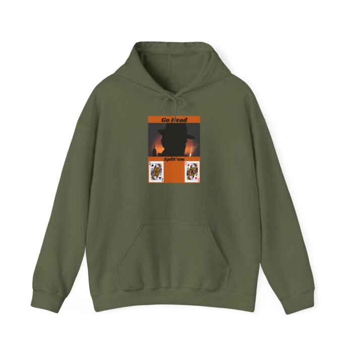 Cozy Unisex Hooded Sweatshirt with Card Gaming Design - Casual Wear, Gift for Him/Her, Comfortable Hoodie, Perfect for Fall/Winter - Image 16