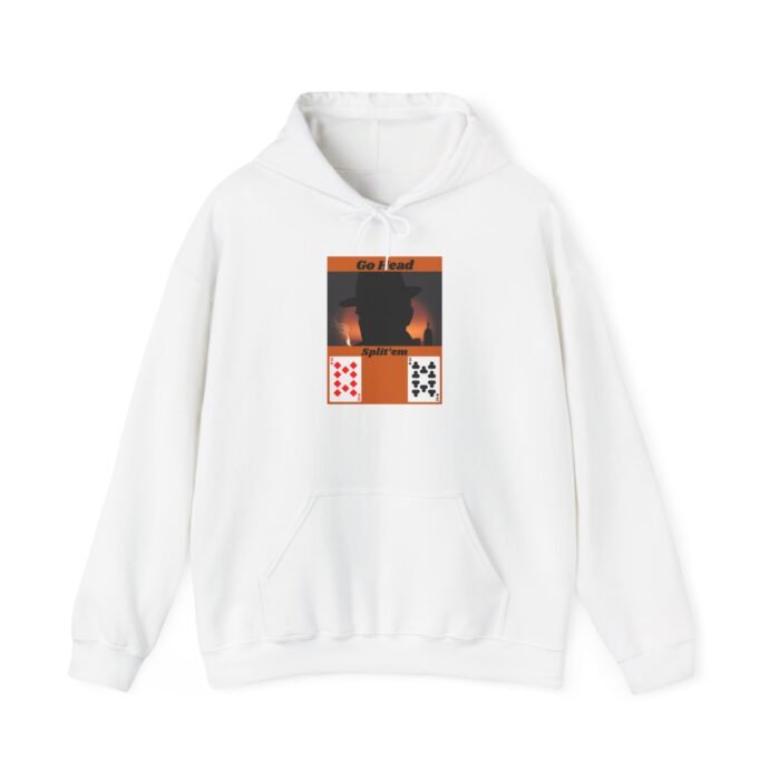 Cozy Card Player Themed Hoodie - Unisex Sweatshirt for Relaxing, Blackjack Lovers Gift, Perfect for Fall, Winter, Game Night Apparel