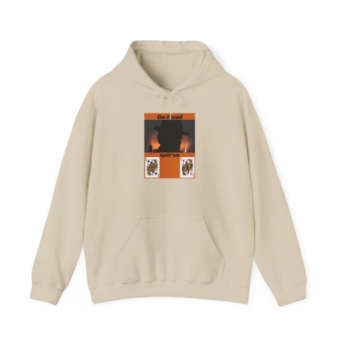 Cozy Unisex Hooded Sweatshirt with Card Gaming Design - Casual Wear, Gift for Him/Her, Comfortable Hoodie, Perfect for Fall/Winter - Image 10
